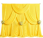 10ft x 10ft Yellow Backdrop Curtains, 2 Panels Yellow Drapes for Backdrop - Image 4