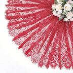 LuoluoHouse Red Tablecloth Lace Table Fabric 2pcs 60x120 Inch for Birthday - Image 6