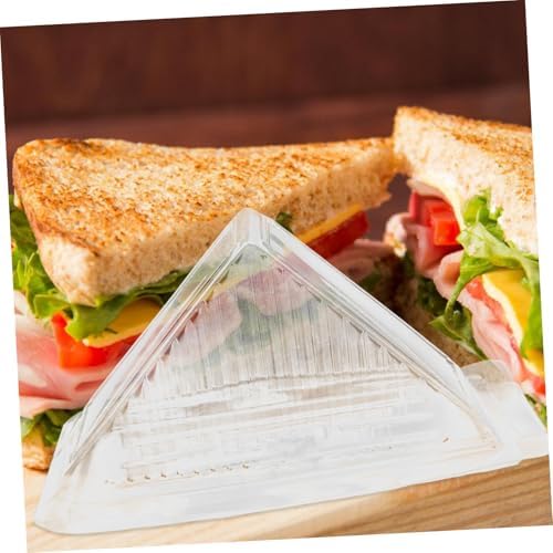 Disposable Sandwich Box 100Pcs Plastic Cover for Cake - Image 5