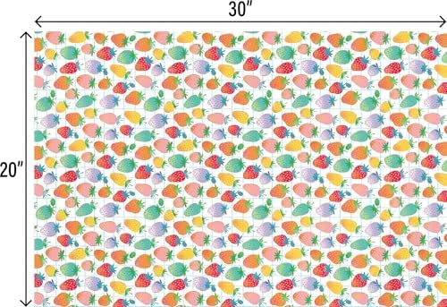 Jillson & Roberts Printed Unfolded Gift Tissue 20" x 30", Sweet Strawberries, 240 Sheets - Image 3