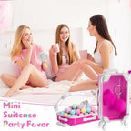 LemonRoad 36 Pcs Clear Mini Suitcase Party Favor Box, Rose Pink - Image 6