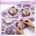 SiliFine 24 Pcs Wedding Favors for Guests Small Ceramic Bowls, Rose, Purple - Image 2