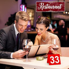 Tuanse 100 Pcs Acrylic Table Numbers 1-100 Table Tent Cards 2.5x2x1.6 Inch - Image 6