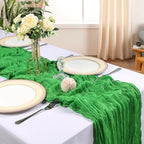 12 Pack 10Ft Green Cheesecloth Table Runner 23 x 120 Inch - Image 2
