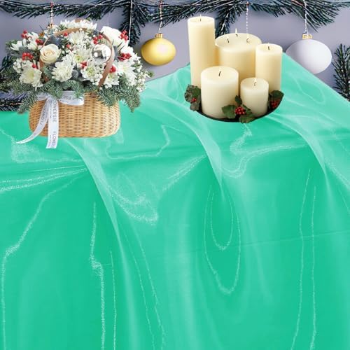 85 Yard Organza Fabric 44" Wide for Wedding Event Décor - Mint by MDS