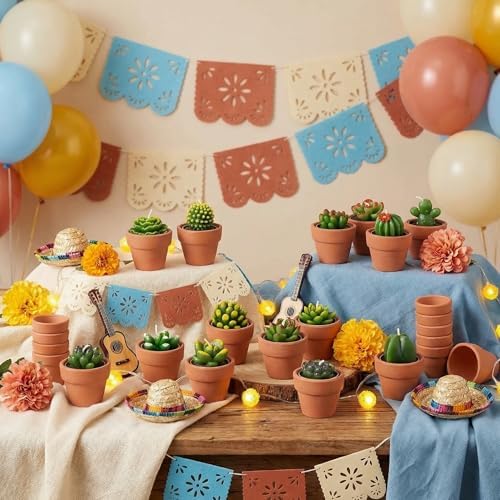Shihanee 24 Pack Succulent Candles with Terracotta Pot Novelty Handmade Stylish Plant Candles Gifts for Baby Shower Birthday Wedding Party Favors Home Decor Valentine Gift - Image 6