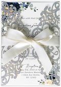 ponatia 25 Pack Laser Cut Wedding Invitations Cards with Envelopes by ponatia