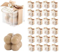ACITHGL 30 Sets Small Bubble Candle Wedding Candles Favors for Guests Bulk Bridal Shower Favors Candles with Stylish Ribbons Thank You Cards Gifts (Tan) by ACITHGL