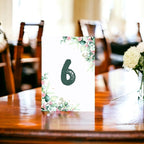 Eucalyptus Design Table Number Cards Double Sided Party Table Numbers for Reception Baby Shower Anniversary Birthday Bridal Party 5x7 100 Pcs - Image 2