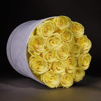 Prifroti 17 Flowers in a Luxury Suede Box, Birthday Gifts for Women, Preserved Flowers, Mothers Day Roses Gift for Mom, Yellow - Image 2