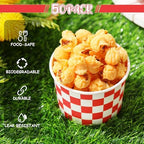 Zopeal 50 Count Red and White Checkered Ice Cream Cups Disposable Race Car - Image 4
