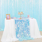 QueenDream Green Tablecloth Sequin Mermaid Fabric: Rectangle Iridescent Table Cloth 51x47 Inches Mermaid Ocean Themed Birthday Party Decorations - Image 5