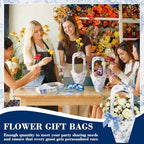FunooFuno 24 Set Flower Holder for Flower Bar, Kraft Floral Bag with Handle - Image 6