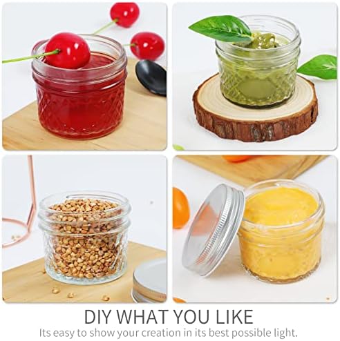 VERONES 40 PACK Mason Jars, 4 OZ Jelly Jars With One Piece Regular Lids - Image 6