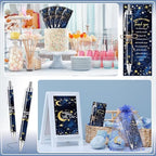 145 Pieces Twinkle Little Star Baby Shower Favors for Guest Moon and Star Ballpoint Pens and Keychains Gifts Bulk Retractable Baby Shower Pens Gender Reveal Thank You Cards Souvenirs Prizes - Image 6