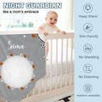 Personalized Baby Milestone Blanket for Boys Girls Baby Month Blanket- First Year Calendar Monthly Growth Chart -Football Print Halloween Birthday Gifts for Infant Todder(FixedSize) - Image 6