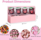 TEMLQPACK 50Pack Pink Chocolate Covered Strawberry Box for 4, Macaron boxes, Long Treat Box for Truffles, Cookies, Ores, Chocolate Cocoa Bombs&Cake Ball Bakery Packaging Supplies - Image 3