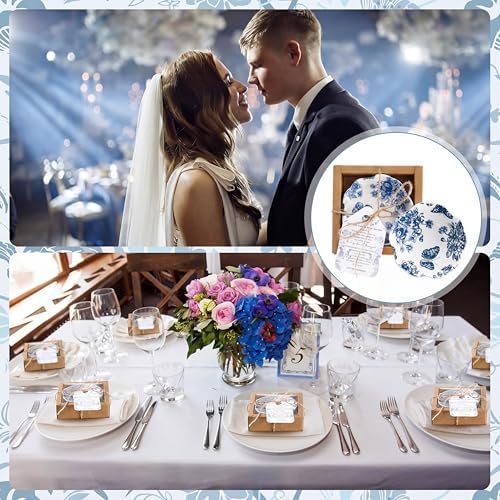 Teenyyou 150 Pack Small Ceramic Bowls Bulk Wedding Favors Blue - Image 6