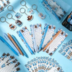 36 Sets Cowboy Baby Shower Gifts for Guest Western Baby Shower Party Favors A Little Cowboy is On the Way Ballpoint Pens Keychains Favors and Greeting Cards Bulk Gender Reveal Souvenirs Prize Game - Image 4