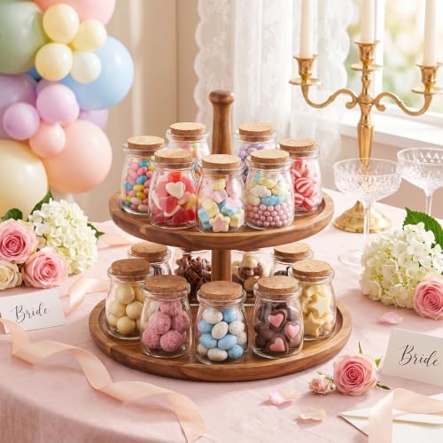 40 Pack 3.4oz Glass Jars with Cork Lids, Yogurt & Candle Jars - Image 4