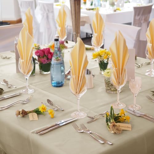 Fitable 6 Pack Nature Square Tablecloths 70x70 Inch for 2-4 Ft Tables - Image 2