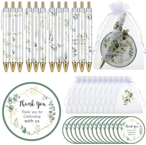 Chuangdi 50 Sets Eucalyptus Baby Shower Favors Gifts for Guests by CelebrateEveryMoment