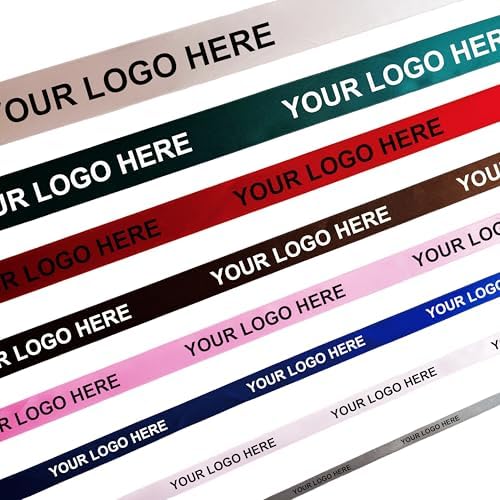 100 Yards 1 Inch Custom Ribbon Roll 25mm Red Personalized Satin Ribbon for Baby Shower by Custom