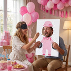 6 Set Baby Girl Shower Games Feed The Baby(Pink) - Image 4