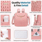 Tealari 4 in 1 Convertible Diaper Bag Backpack,Waterproof Baby Diaper Bag with Changing Pad,Converts into Baby Tote Bag,Diaper Backpack,Stroller Bag and Crossbody Diaper Bag - Image 5