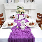 16 Pack 23 x 120 Inch Purple Table Runner 10Ft Cheesecloth - Image 3