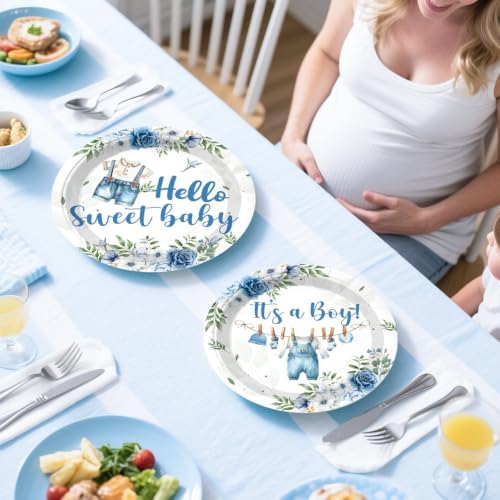 cocomigo Blue Boy Baby Shower Decorations, All-in-One Set for 20 Guests - Image 5