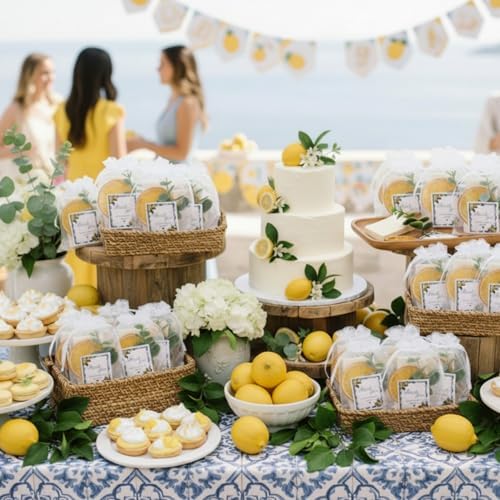 Leelosp 50 Set Mini Lemon Soap Favors for Baby Shower Bridal Wedding - Image 5