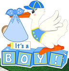 It's a Boy Lawn Stork Sign Decoration, Blue by Cute+News