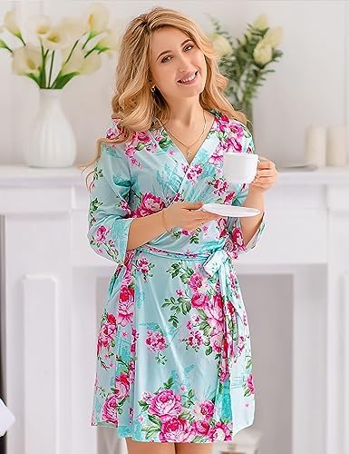 Mommy and Me Robe and Swaddle Set | Maternity Robe Matching Baby Girl, Boy - Image 5