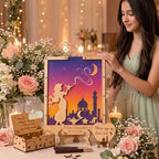 Quinceanera Guest Book Alternative Drop Box Frame, Arabian Nights Sweet 16 - Image 2