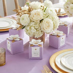 FEIYI 20 PCS Favor Boxes, Lilac Candy Boxes 2.55x2.55x2.55 - Image 6