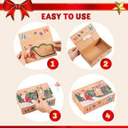 JOYIN 24 PCS Christmas Cookie Gift Baking Box 8.75" x 5.75" x 2.75” with Window Auto-Popup, Xmas Holiday Treat Boxes Containers with Tags for Party Favor Pastries, Cupcake, Brownies, Donut Gift-Giving - Image 4