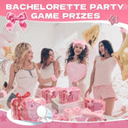 74PCS Baby Shower Prizes for Game Winners with Clear Makeup Bags Glitter Mirrors Belly Rulers Baby Feet Keychains Headbands Hair Claws for Baby Shower Games and Bridal Shower Favors (Pink, 6 Sets) - Image 6
