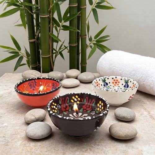 Gel Candle in Ceramic Bowls for Wedding Favors,Bridal Shower Favors for Guest, Party Giveaways, Diwali Party, Baby Shower Favors Bulk, (4,20-50-100-150 pcs bulk options available in customise section) by GiftUp