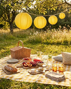 Treela 48 Pcs Paper Lanterns Party Decorations Round, Yellow - Image 4