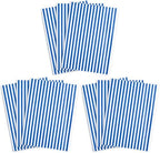 MR FIVE 60 Sheets Blue Stripe Tissue Paper Bulk,14" x 20",White with Blue Stripes Tissues Paper for Gift Bags,Baby Shower,Birthday,Weddings (Pack of 3) by MRFIVE