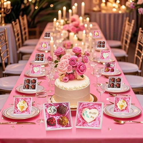 50PCS Small Baking Boxes 4x4x1.25 Inches with Clear Display Lid - Image 5