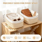 10 Pack Small baskets for organizing Woven Rope Bins for shelves - Image 2