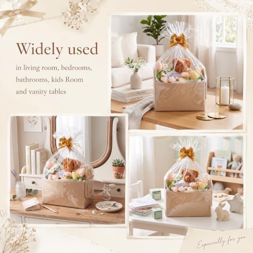 Mifoci 10 Pack Felt Gift Basket Empty Set, Baskets for Gift Empty Bulk - Image 6
