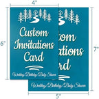 Custom Printed Invitations - Print Your Own Invitations Cards - 25pcs Bespoke Photo Greeting Cards & Announcements - Perfect for Personalized Wedding Invites, Baby Shower, Graduations & Birthday Parties and More - Image 2