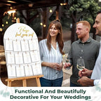 STOFINITY Wedding Seating Chart Board, Wood, 18x26 in, White - Image 6