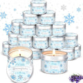 MTLEE 24 Pcs Baby Shower Candle, Snowflakes, Blue, 1.2 oz by CelebrateEveryMoment