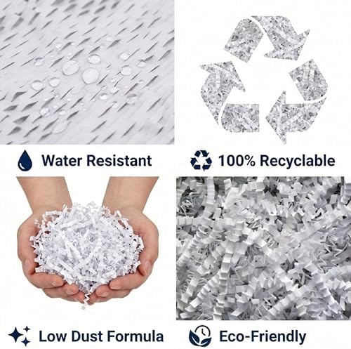 BOX USA Navy Blue Crinkle Paper Filler (10lb) - Shredded Paper for Basket Stuffing, Shipping, Packaging, Confetti, Crafts & Holidays - Crinkle Cut - Image 5