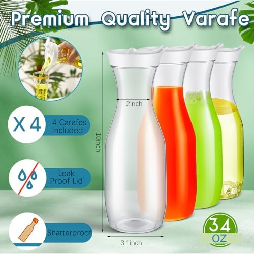 Mumufy 82 Pcs Mimosa Bar Supplies Carafes Flutes, Groovy, Mixed Colors - Image 5