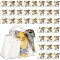 Abbylike 36 Pcs PU Leather Purse Gift Bags Purse Party Favor, White by Abbylike